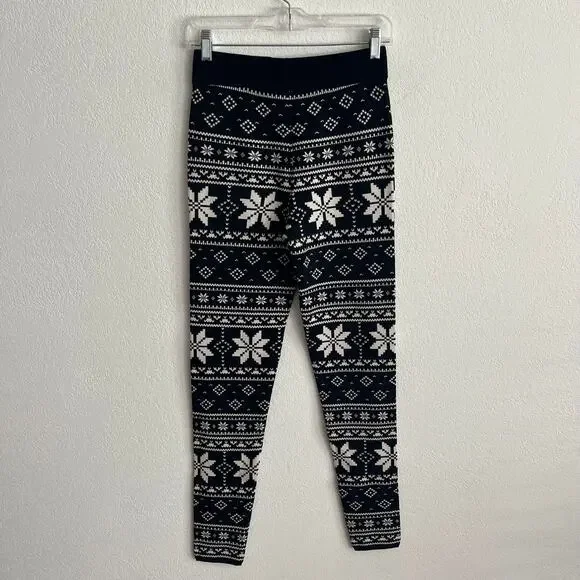 Show Me Your MuMu Cozy Thick Leggings in Fair Isle Knit NWT - Picture 3 of 5